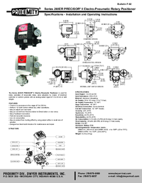 Thumbnail of document Manual - 265 Precisor II Pneumatic and Electro-Pneumatic Positioner